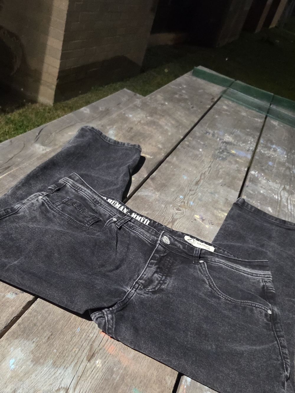 BEING HUMAN-Men's Slim Straight Jeans in Black